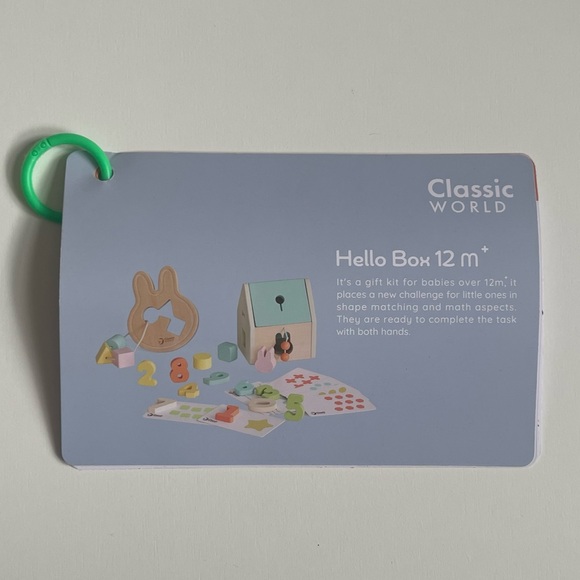 Classic World Hello Box #10029 - Pastel Wood Education Kit For Children 12M+ - Picture 15 of 16